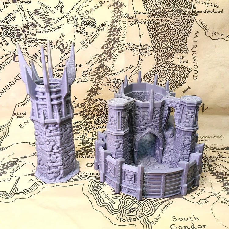 Dark Tower Dice Tower – 3D Printed Gothic Roller & Desktop Ornament for D&D, Pathfinder & RPGs Gamers Guild