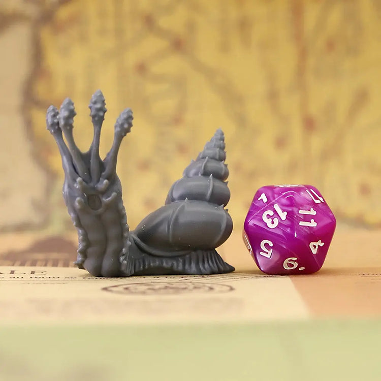 Radiation Snail Miniature – Mutated Resin Beast for RPG Encounters Gamers Guild