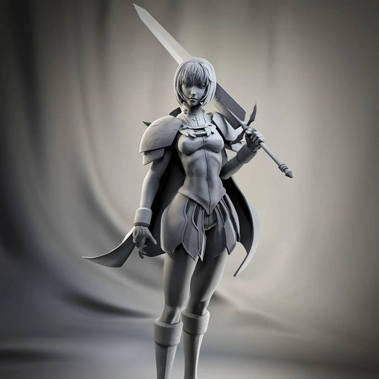 75mm Female Swordsman Miniature – ABS Resin Heroine for RPG & Display Gamers Guild