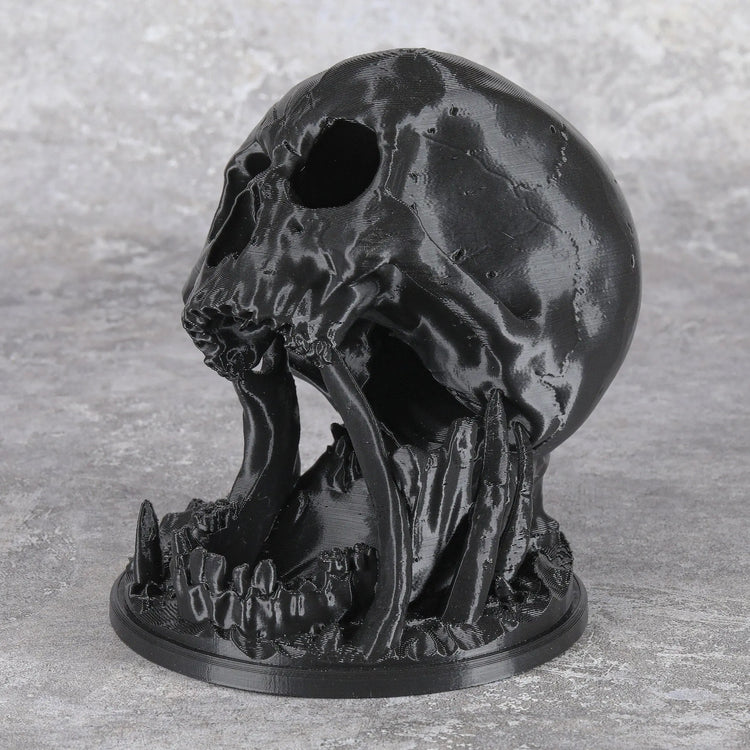 Gothic Skull Dice Tower with Tray – 3D Printed Dice Roller for D&D, Pathfinder & RPG Tabletop Games Gamers Guild