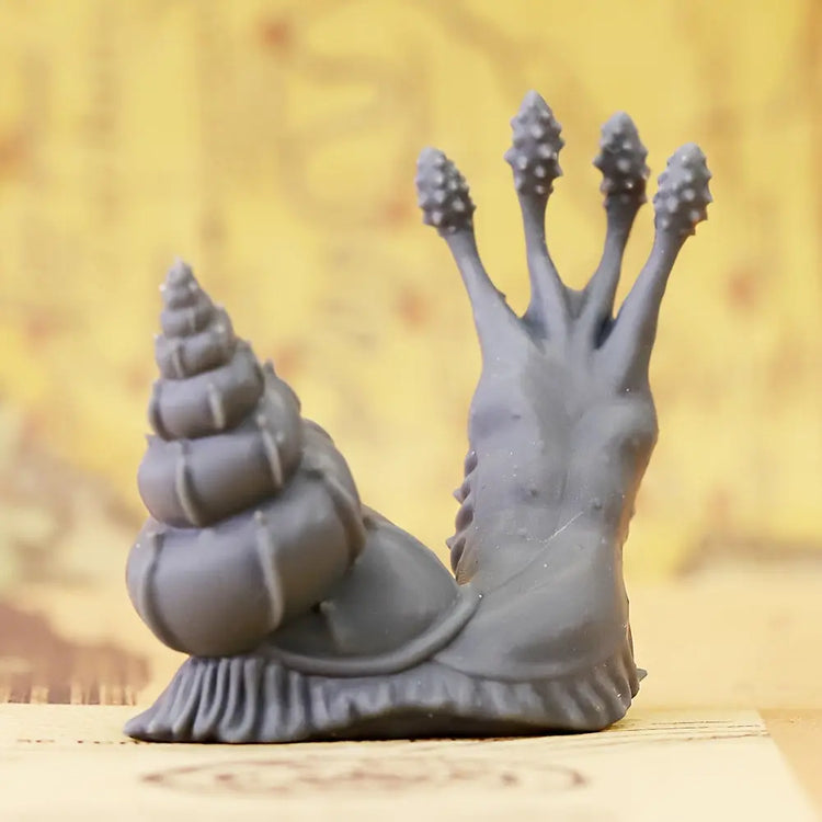 Radiation Snail Miniature – Mutated Resin Beast for RPG Encounters Gamers Guild
