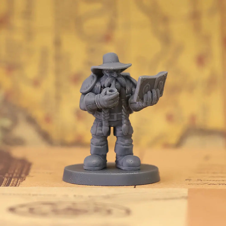 Dwarf Archeologist Miniature – Rugged Tabletop Explorer Gamers Guild