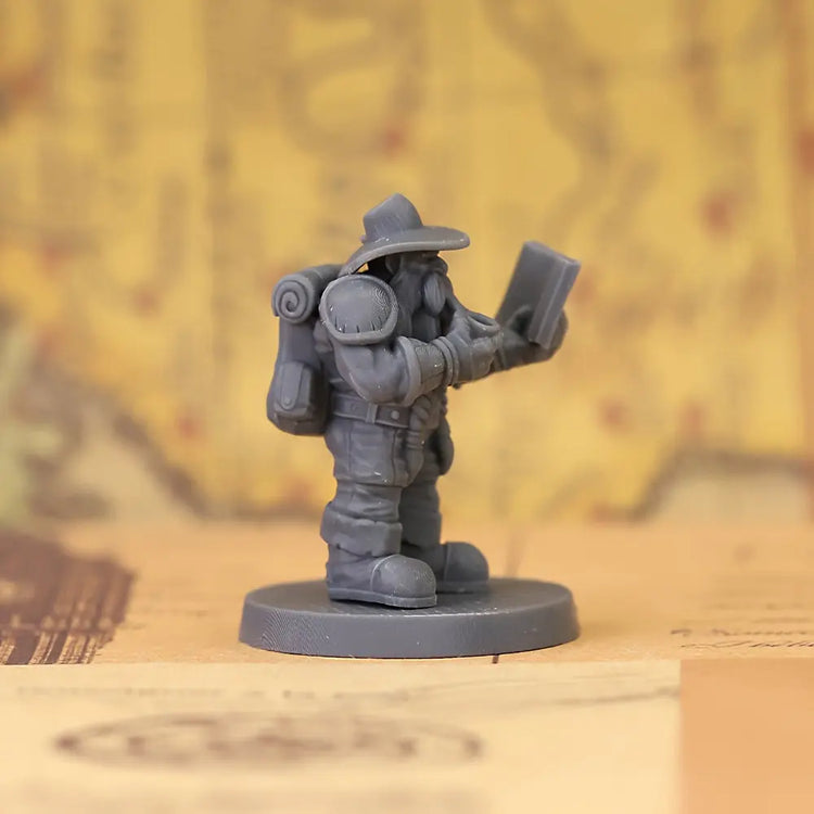Dwarf Archeologist Miniature – Rugged Tabletop Explorer Gamers Guild