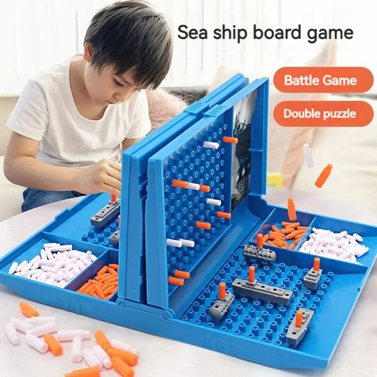 Sea Battle Board Game – Battleship-Style Family Strategy Game with Ships & Planes | 2-Player Puzzle Challenge for Kids & Adults Gamers Guild