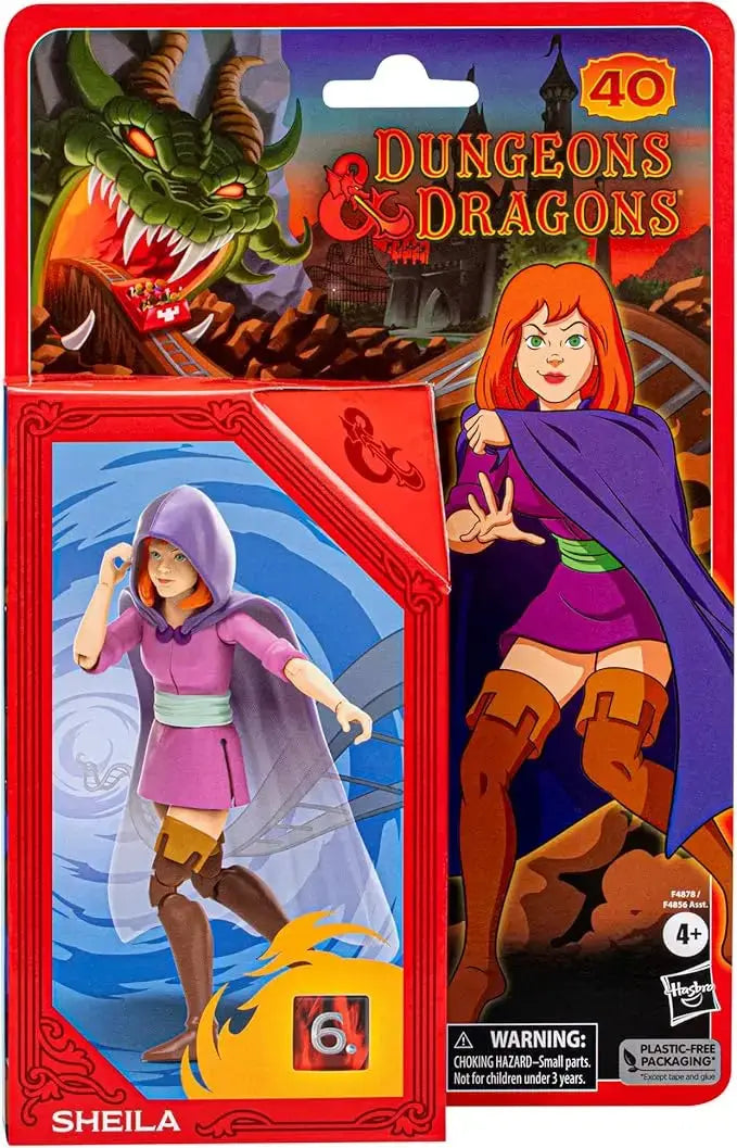 D&D Cartoon Classics Action Figures – Sheila, Eric & Presto 6-Inch Collectibles with Exclusive Dice by Hasbro Gamers Guild