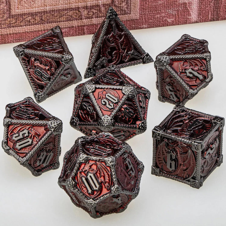 Metal DND Dice Set – Heavyweight Polyhedral Dice for Dungeons & Dragons & RPGs Gamers Guild