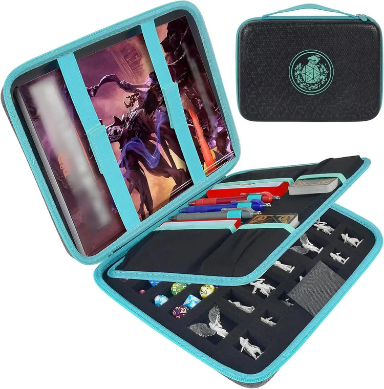 DND Dice Tray & Storage Box – Dragon-Scale Travel Case for Polyhedral Dice, Miniatures & RPG Accessories Gamers Guild