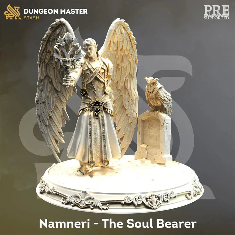 Divine Awakening Miniature Set – Goddess, Angel, Death Wizard, Dragon & Dungeon Team (Unpainted Resin) Gamers Guild