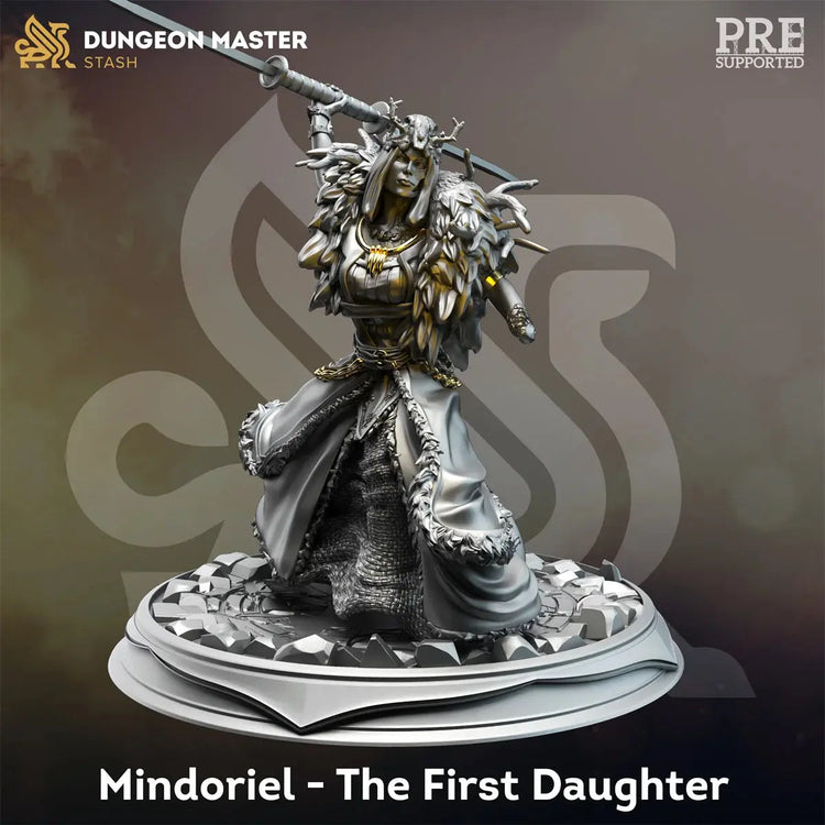 Divine Awakening Miniature Set – Goddess, Angel, Death Wizard, Dragon & Dungeon Team (Unpainted Resin) Gamers Guild