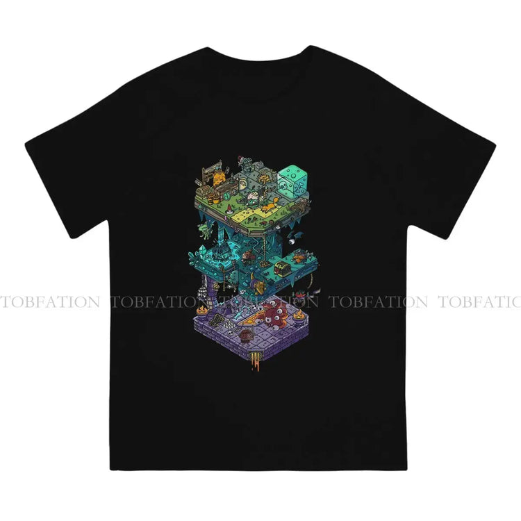 Dungeons & Isometric Dragons Cotton T-Shirt β Casual DND Dice Graphic Tee for Men, Streetwear Style Gift Gamers Guild