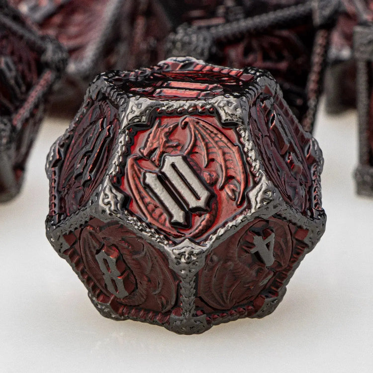 Metal DND Dice Set – Heavyweight Polyhedral Dice for Dungeons & Dragons & RPGs Gamers Guild