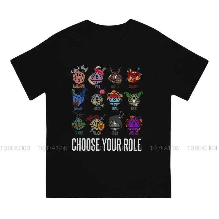 TOBFATION DnD Character Class Tee – Loose Fit Cotton Shirt for Casual Wear & RPG Fans Gamers Guild