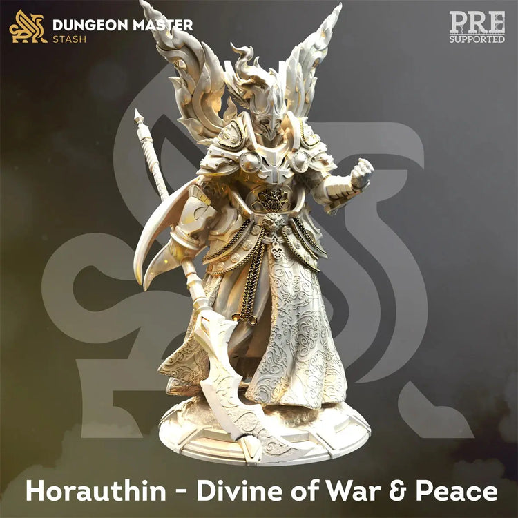 Divine Awakening Miniature Set – Goddess, Angel, Death Wizard, Dragon & Dungeon Team (Unpainted Resin) Gamers Guild
