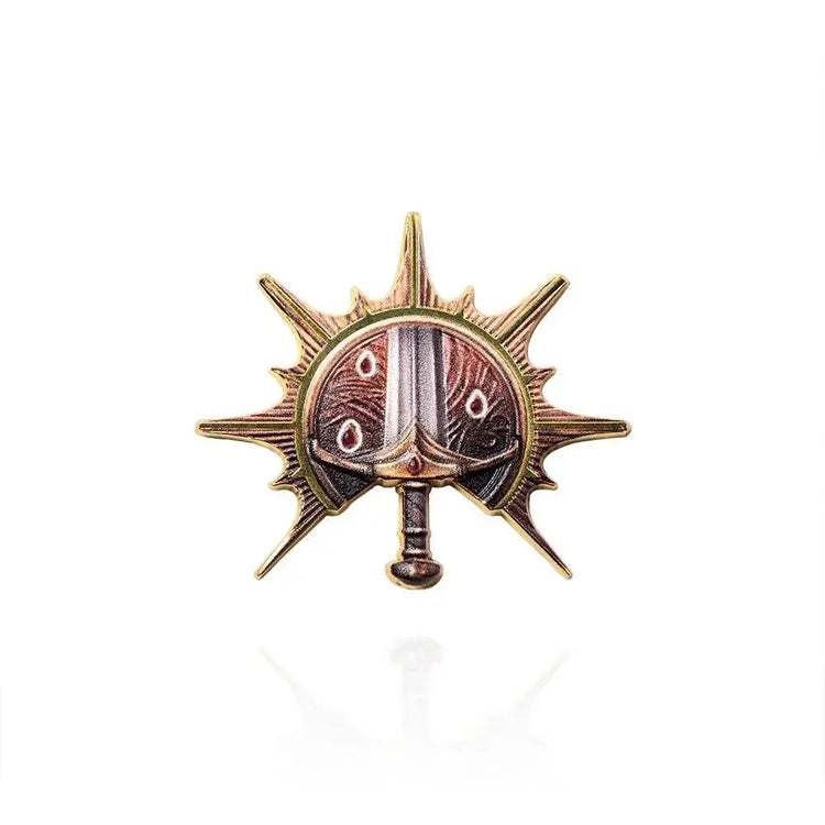 Baldur’s Gate 3 Cosplay Badge Pins – Unisex Metal Brooches for Barbarian, Fighter, Warlock & RPG Fans Gamers Guild