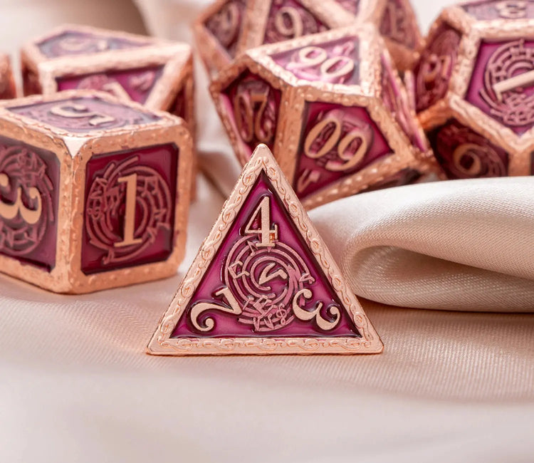 Music DND Metal Dice Set – Polyhedral Dice for Dungeons & Dragons, Pathfinder & RPGs Gamers Guild