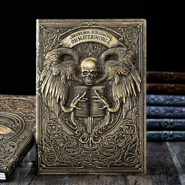 Death Angel Relief Notebook – 100 Sheets Leather Diary with 3D Embossed Cover, 8.5x5.7" Journal for Gift & Office Use Gamers Guild