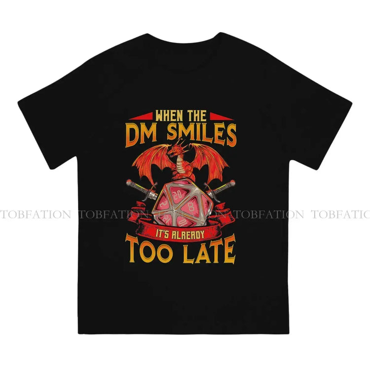 When the DM Smiles T-Shirt – Funny DnD Cotton Tee | Casual Unisex Gamer Shirt for Adults Gamers Guild