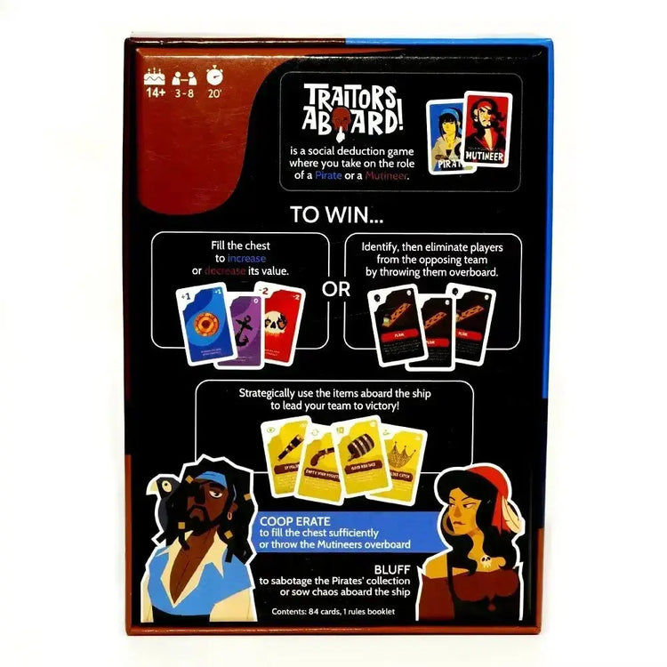 Traitors Aboard – Secret Identity Party Game | Strategy, Bluffing & Betrayal | Award-Winning Family Card Game Gamers Guild