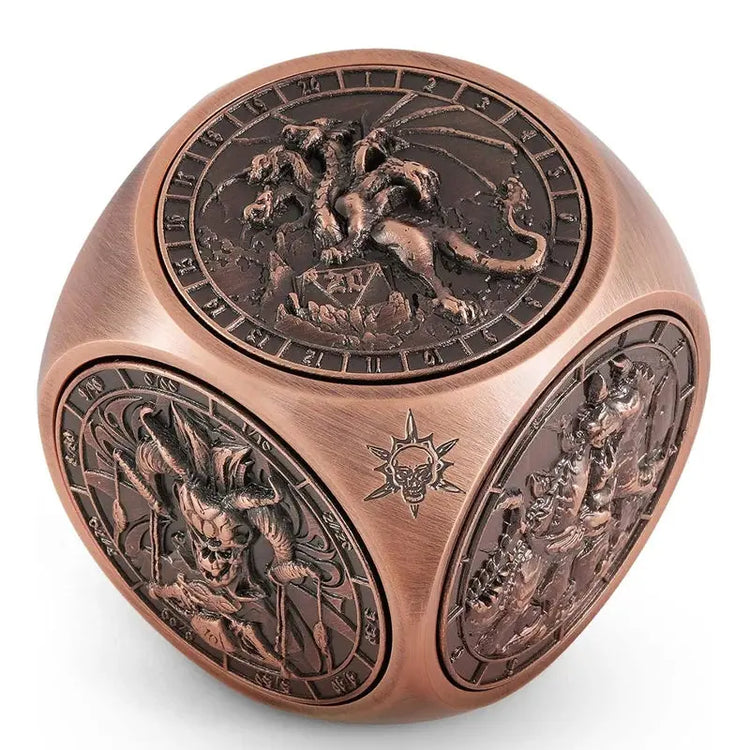 7-in-1 Spinner Metal Dice Set – Unique Rotating Polyhedral Dice for Dungeons & Dragons, Pathfinder & RPG Tabletop Games Gamers Guild