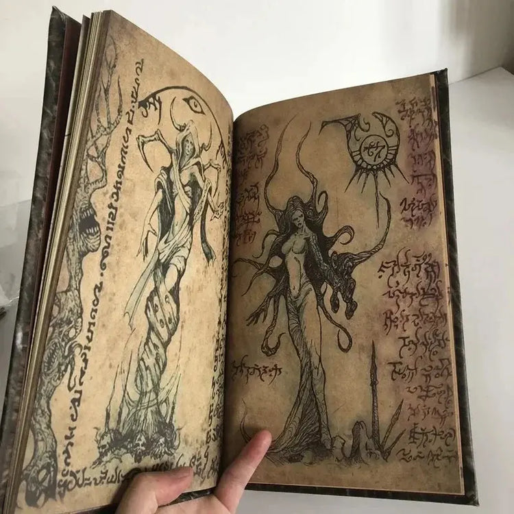 Necronomicon Dark Magic Book – Evil Dead-Inspired Horror Prop Notebook for Halloween Decor, Collectors & RPG Enthusiasts Gamers Guild