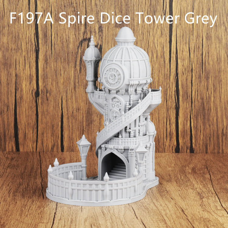 OMGLOBAL Octahedron Dice Tower – Hand-Painted 3D Printed Roller for D&D, Pathfinder & TTRPGs Gamers Guild