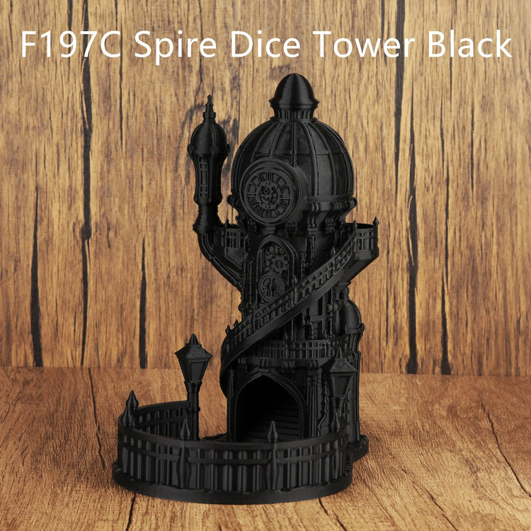 OMGLOBAL Octahedron Dice Tower – Hand-Painted 3D Printed Roller for D&D, Pathfinder & TTRPGs Gamers Guild