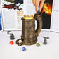 Druid Wolf Crest Dice Tower Mug – Hand-Painted Dice Roller & Drink Holder for D&D, Pathfinder & RPG Gamers Guild