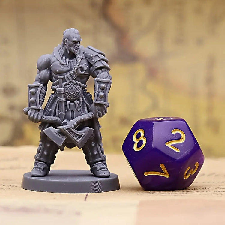 Barbarian & Human Miniatures – Resin Fantasy Duo for RPGs & Display Gamers Guild