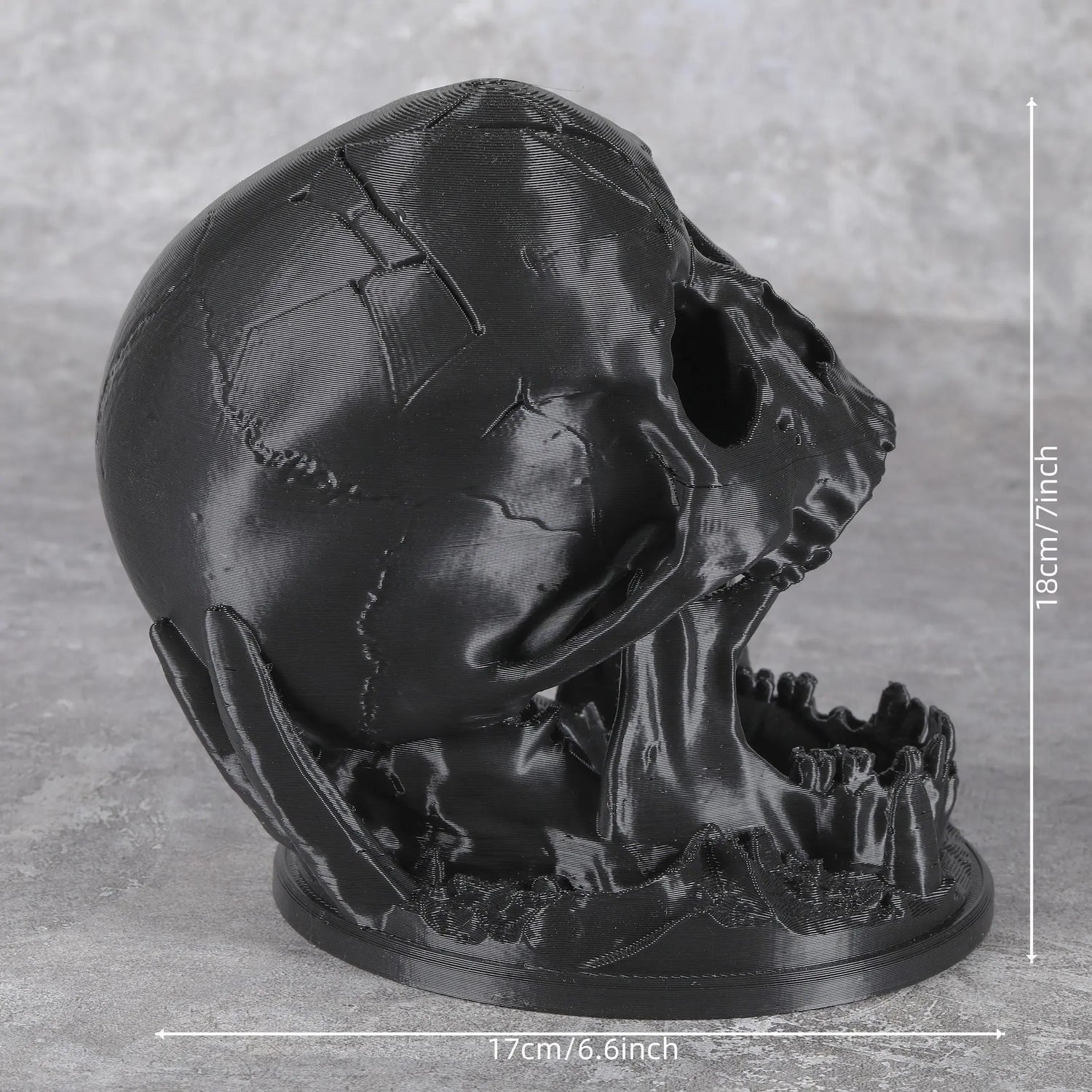Gothic Skull Dice Tower with Tray – 3D Printed Dice Roller for D&D, Pathfinder & RPG Tabletop Games Gamers Guild