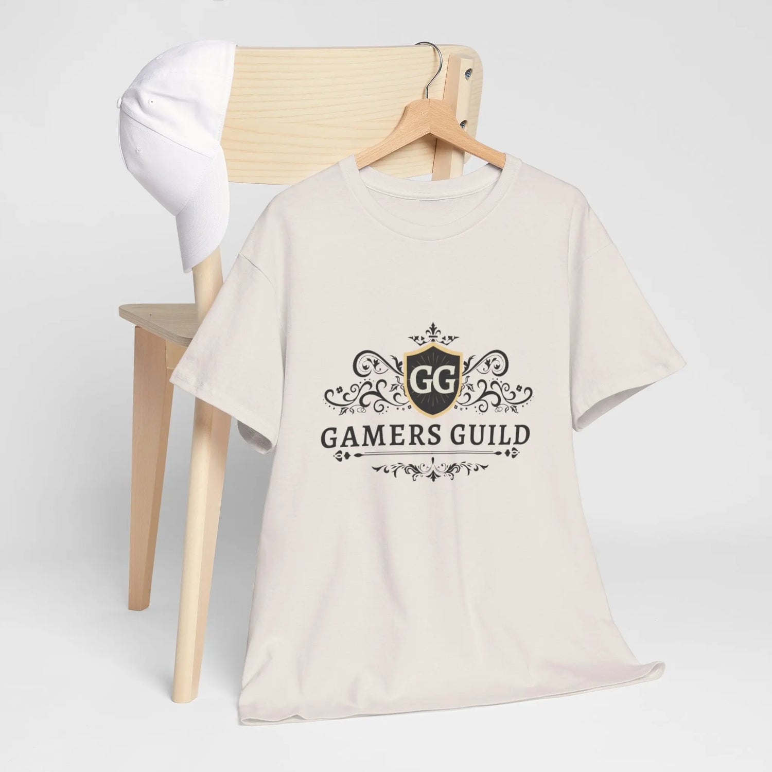 Gamers Guild Logo Tee – Unisex Heavy Cotton Shirt in Multiple Colors Printify