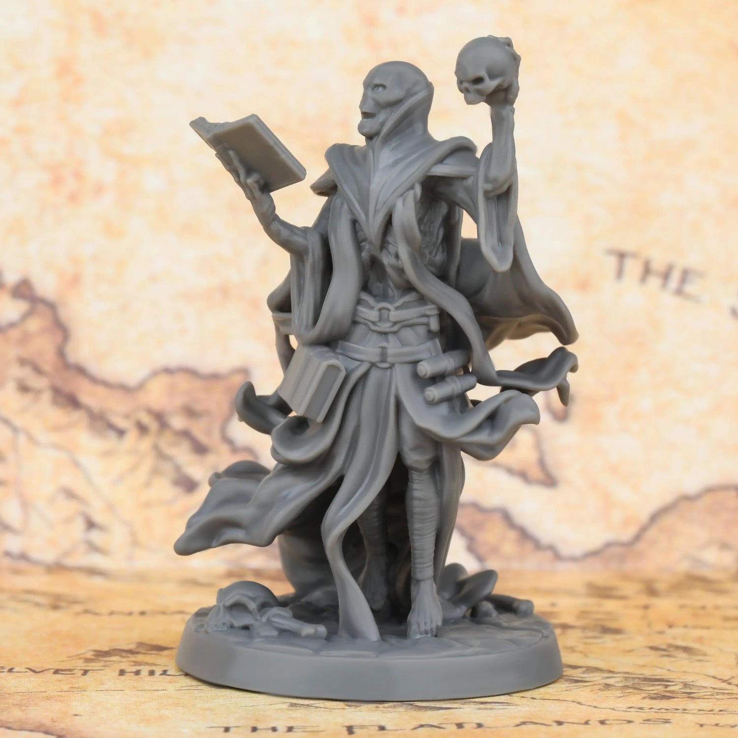 Lich Miniature – 3D Printed ABS Undead Sorcerer for Tabletop RPGs Gamers Guild