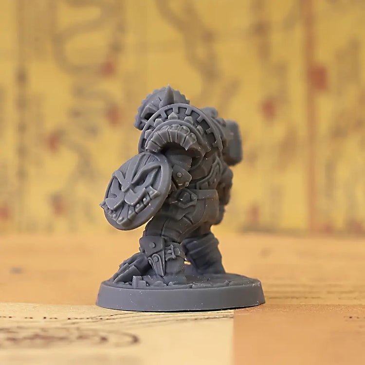 Dwarf Heritage Defense Miniature – 3D Printed Axe & Shield Warrior for TTRPGs Gamers Guild