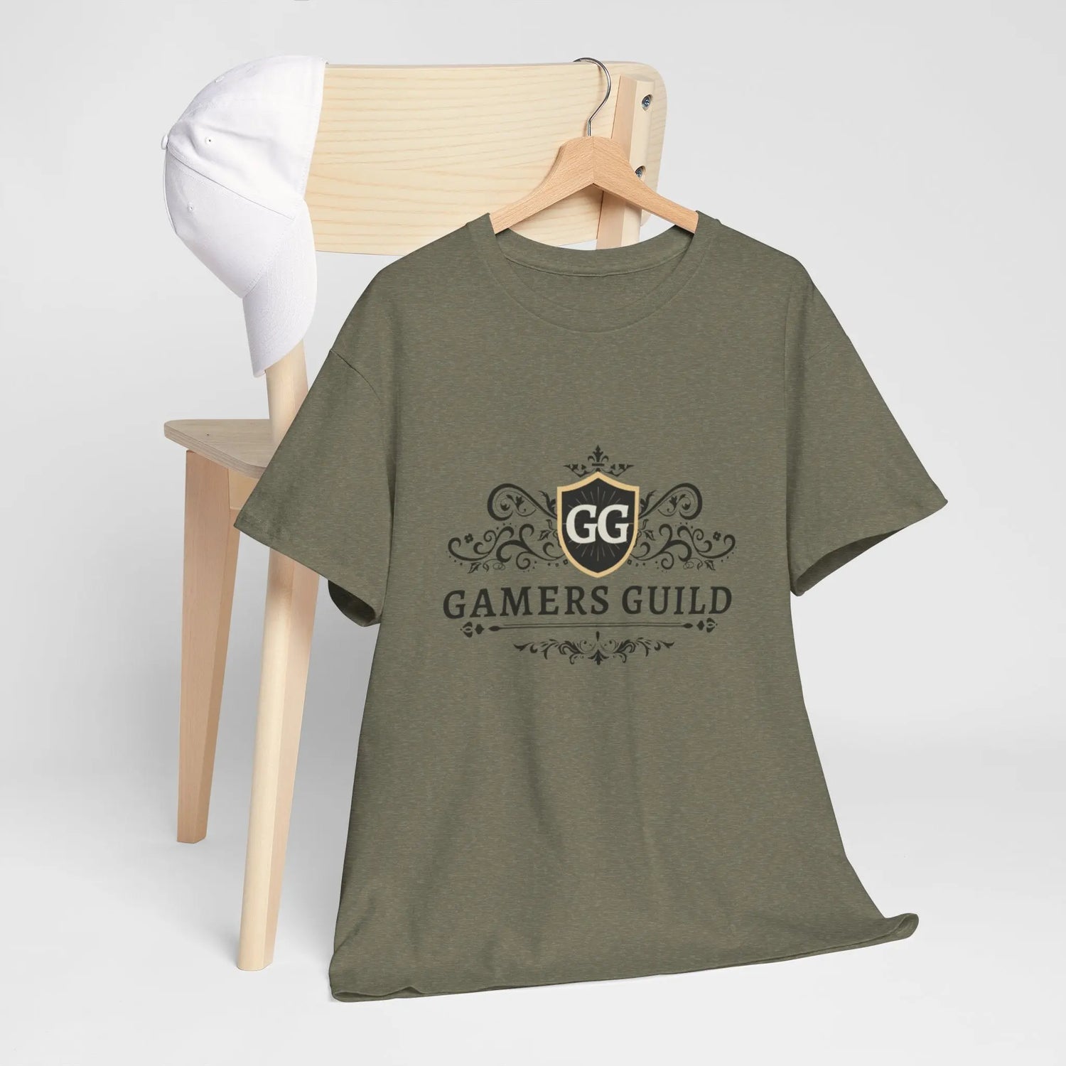 Gamers Guild Logo Tee – Unisex Heavy Cotton Shirt in Multiple Colors Printify