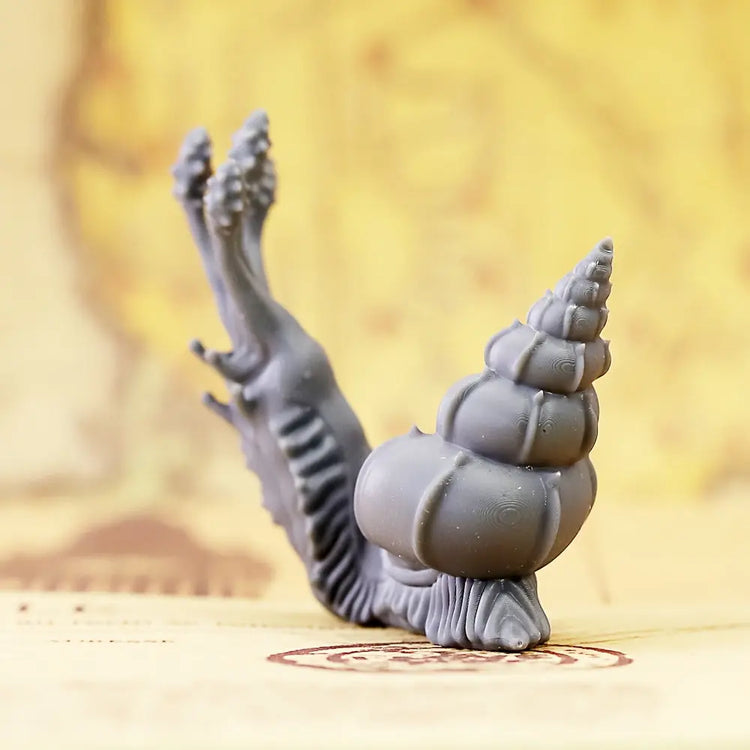 Radiation Snail Miniature – Mutated Resin Beast for RPG Encounters Gamers Guild