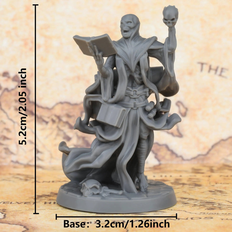 Lich Miniature – 3D Printed ABS Undead Sorcerer for Tabletop RPGs Gamers Guild