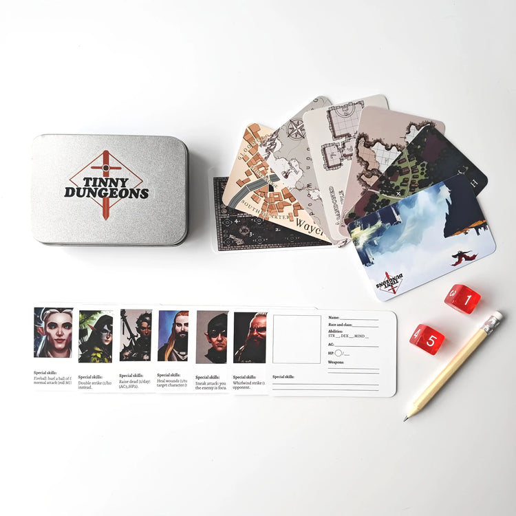 Pocket D&D Adventure Set — Portable Paper RPG Kit with Map | Minimalist Role Playing Game for Travel & Party Sessions Gamers Guild