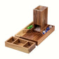 Wooden Magnetic Dice Tower with Tray – Portable Rolling Station for D&D, Pathfinder & RPG Tabletop Games Gamers Guild