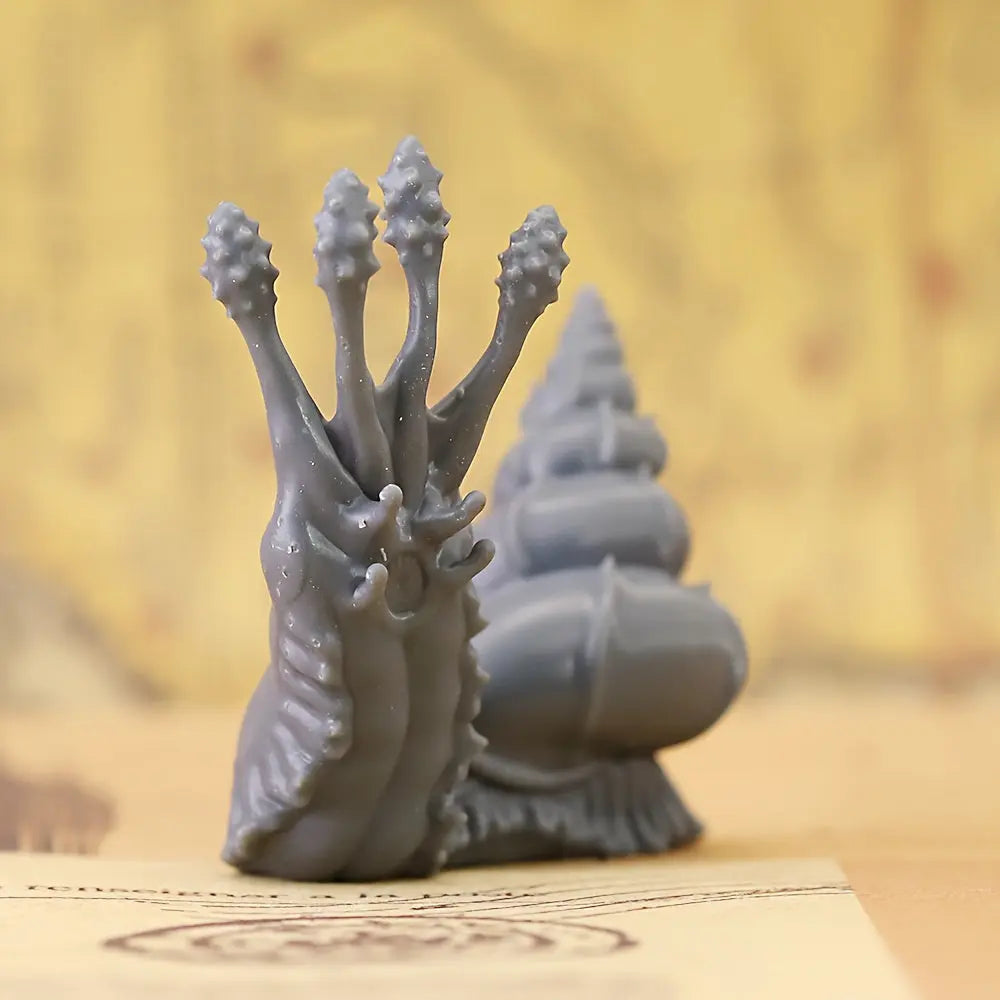Radiation Snail Miniature – Mutated Resin Beast for RPG Encounters Gamers Guild
