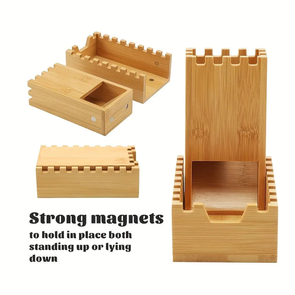 Foldable Bamboo Dice Tower – Portable Wooden Rolling Tower & Storage Box for RPGs, Board Games & Gatherings Gamers Guild