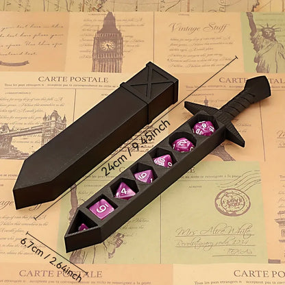 Anime-Inspired RPG Dice Sword Set – Tabletop Dice Storage Display for D&D & TTRPG Gamers Gamers Guild