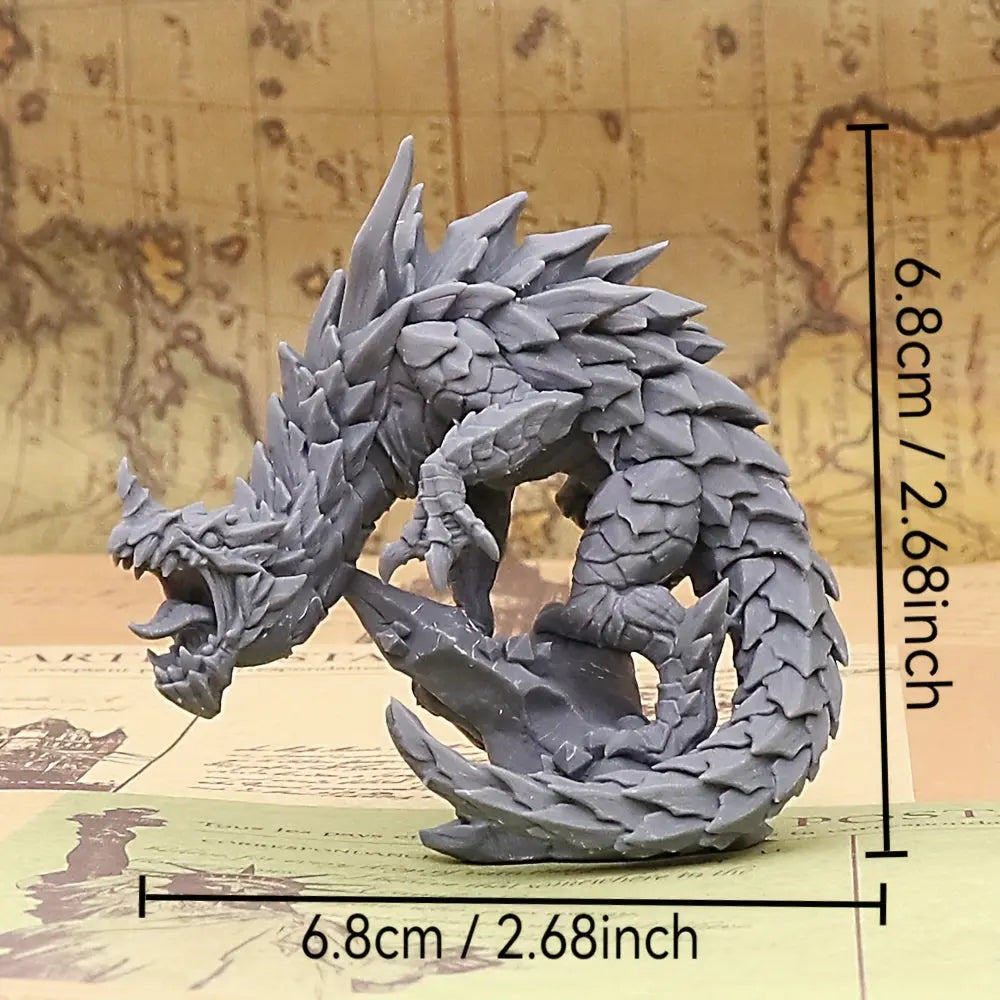 Detailed Depths Dragon Miniature – Durable Plastic Fantasy Beast for RPGs & Board Games Gamers Guild