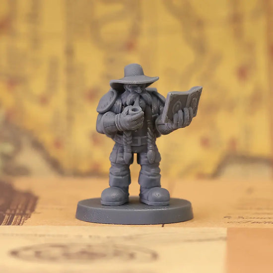 Dwarf Archeologist Miniature – Rugged Tabletop Explorer Gamers Guild