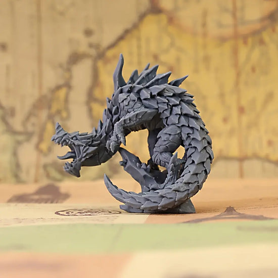 Detailed Depths Dragon Miniature – Durable Plastic Fantasy Beast for RPGs & Board Games Gamers Guild