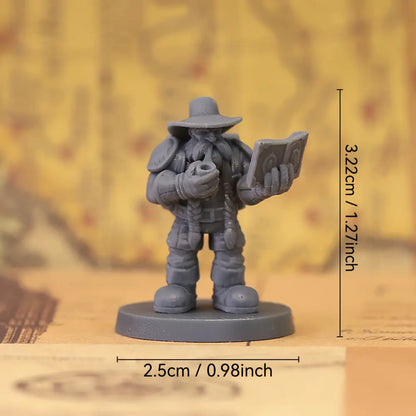 Dwarf Archeologist Miniature – Rugged Tabletop Explorer Gamers Guild