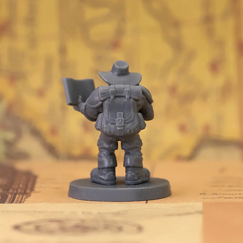 Dwarf Archeologist Miniature – Rugged Tabletop Explorer Gamers Guild