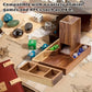 Wooden Magnetic Dice Tower with Tray – Portable Rolling Station for D&D, Pathfinder & RPG Tabletop Games Gamers Guild