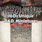 2D DND Miniatures Set Hard Cardboard Standee Heroes Gamers Guild
