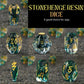 7-Piece Stonehenge Resin Dice Set – Hand-Polished Polyhedral DND Dice with Box for Dungeons & Dragons & RPG Tabletop Games Gamers Guild