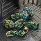 7-Piece Stonehenge Resin Dice Set – Hand-Polished Polyhedral DND Dice with Box for Dungeons & Dragons & RPG Tabletop Games Gamers Guild