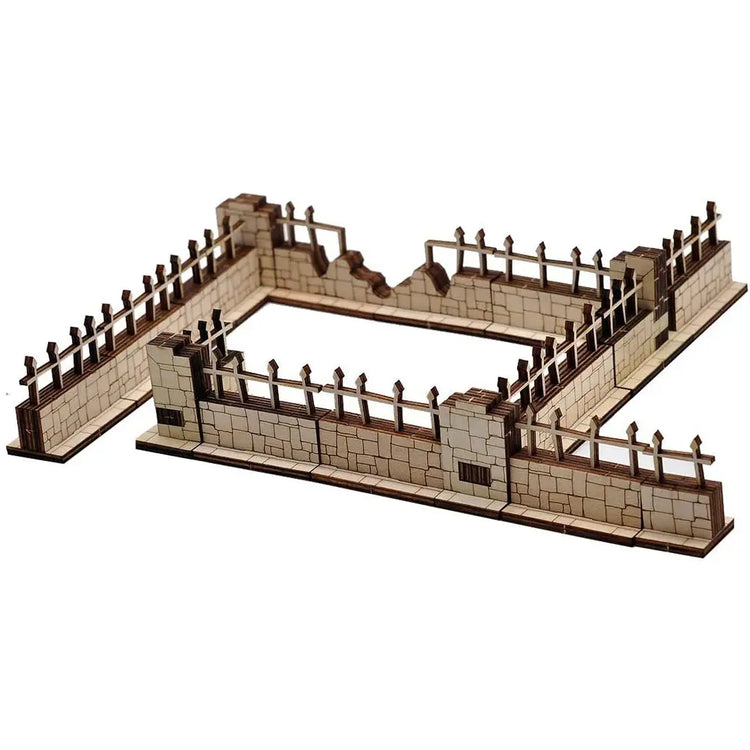 Dungeon Brick Walls – Set of 16 Laser-Cut Wood Terrain Tiles  28mm Scale Modular Scenery for D&D & TTRPGs Gamers Guild